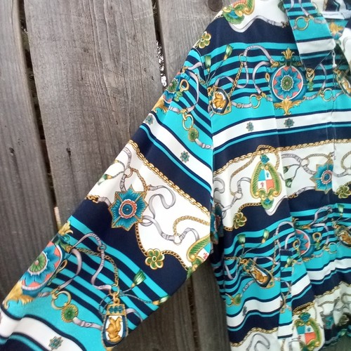 Alfred Dunner Vintage Women Plus 18W indbreaker Jacket Pockets Blue Nautical - Picture 5 of 10
