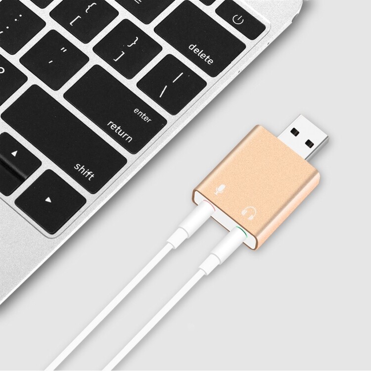 New External USB Audio Adapter Sound Card 7.1 3D Sound Headset PS3 Z238