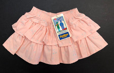 NWT Vintage Oshkosh B'Gosh Toddler Girls Pink Flowered Ruffle Skirt Size 2T