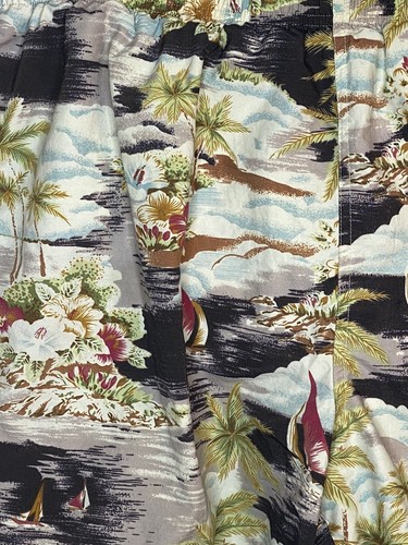 Lands End Swimsuit Mens Shorts Bathing Suit Hawaiian Theme XL 40-42 - Picture 3 of 8