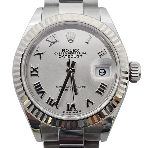 Ladies Rolex Datejust 279174 28mm Full Set 2021 18ct Fluted Bezel Serviced - Picture 10 of 15