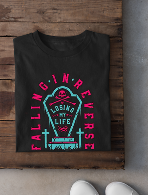 #ad Falling In Reverse Losing My Life Cotton Black All Size Shirt $26.99
