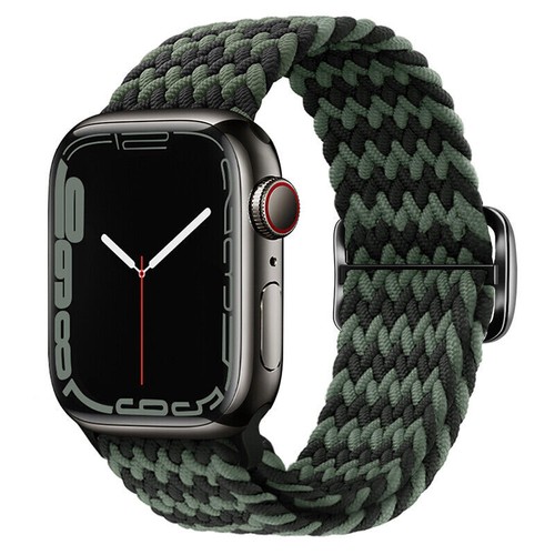 For Apple Watch Ultra SE 9/8/6/5/4/3/2 Nylon Braided Strap Band Stretch Elastic - Picture 30 of 38