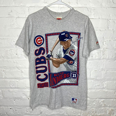 Vintage Chicago Cubs Ryne Sandberg Nutmeg Mills Size M Baseball T-Shirt 1990