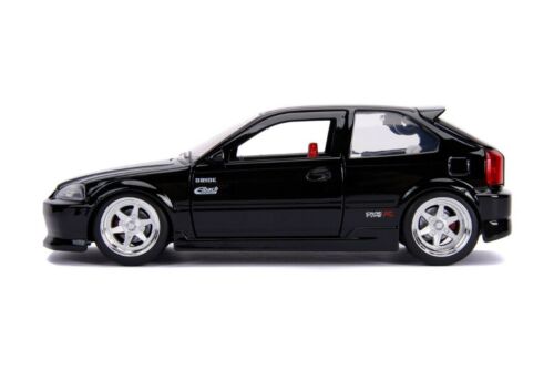 JADA TOYS JDM TUNERS 1997 HONDA CIVIC EK TYP R SCHWARZ 1:24 DRUCKGUSS NEU KEINE BOX - Bild 3 von 5