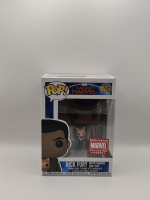Funko Pop | #447 Nick Fury with Goose the Cat | Captain Marvel