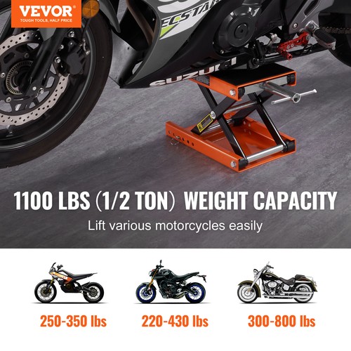 VEVOR Sollevatore Idraulico Ponte a Forbice per Moto Officina Carico Max. 500kg - Afbeelding 2 van 12