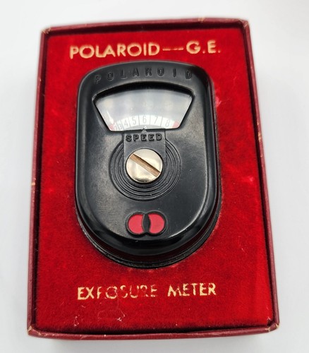 Vintage PR-22 Bakelite Polaroid Exposure Meter By General Electric In Box - Picture 2 of 11
