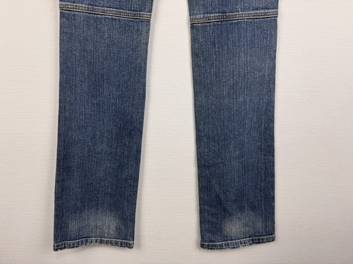 Vintage Versace Jeans Couture True Blue Ripped Denim Bootcut Jeans Sz 26/40 - Picture 16 of 24