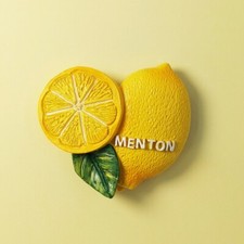 Menton Lemon Fridge Magnet Refrigerator Sticker Home Decor Resin France Souvenir