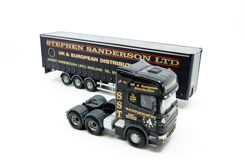 665 CORGI Scania 144L 530 Stephen Sanderson LTD Sattelauflieger 1:50 ohne OVP - Bild 4 von 5