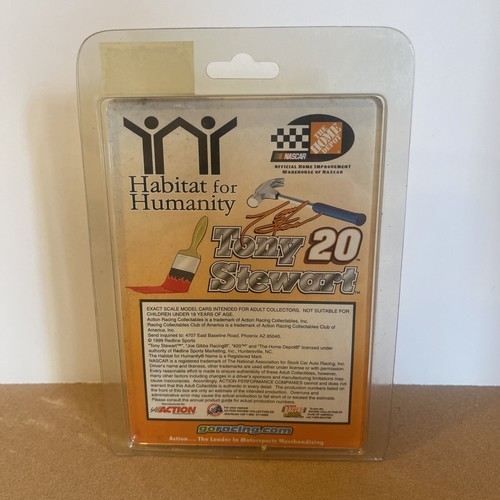TONY STEWART #20 HOME DEPOT HABITAT FOR HUMANITY 1999 ACTION 1:64 ROOKIE STRIPES - Bild 3 von 4
