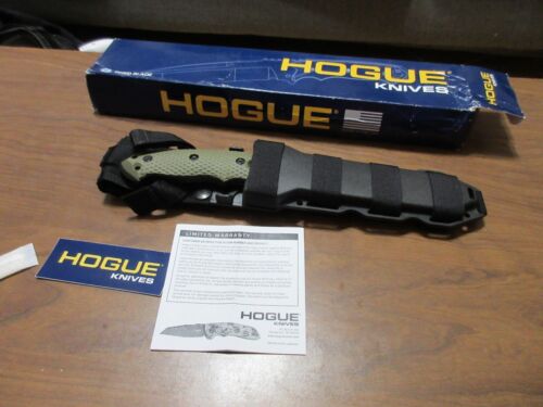 Hogue EX-F01 Tanto Tactical Fixed Blade Messer Made in USA OD Green G-10 - Bild 3 von 11