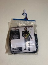 NWT Skull Ninja Halloween Costume Black Gold Kids Small 6/7