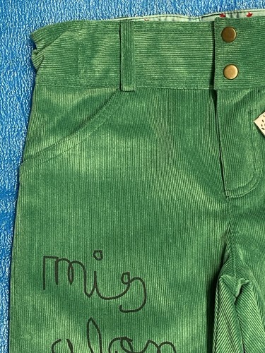 NWT Bleu Clementine Girls Green Pants Size 6 Made in Colombia - Picture 3 of 15