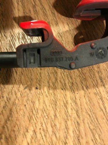 Manija de puerta sin llave Audi A4 S4 RS4 B8 8K + cerradura de puerta roja 8J1837015C delantera izquierda VL - Imagen 4 de 7