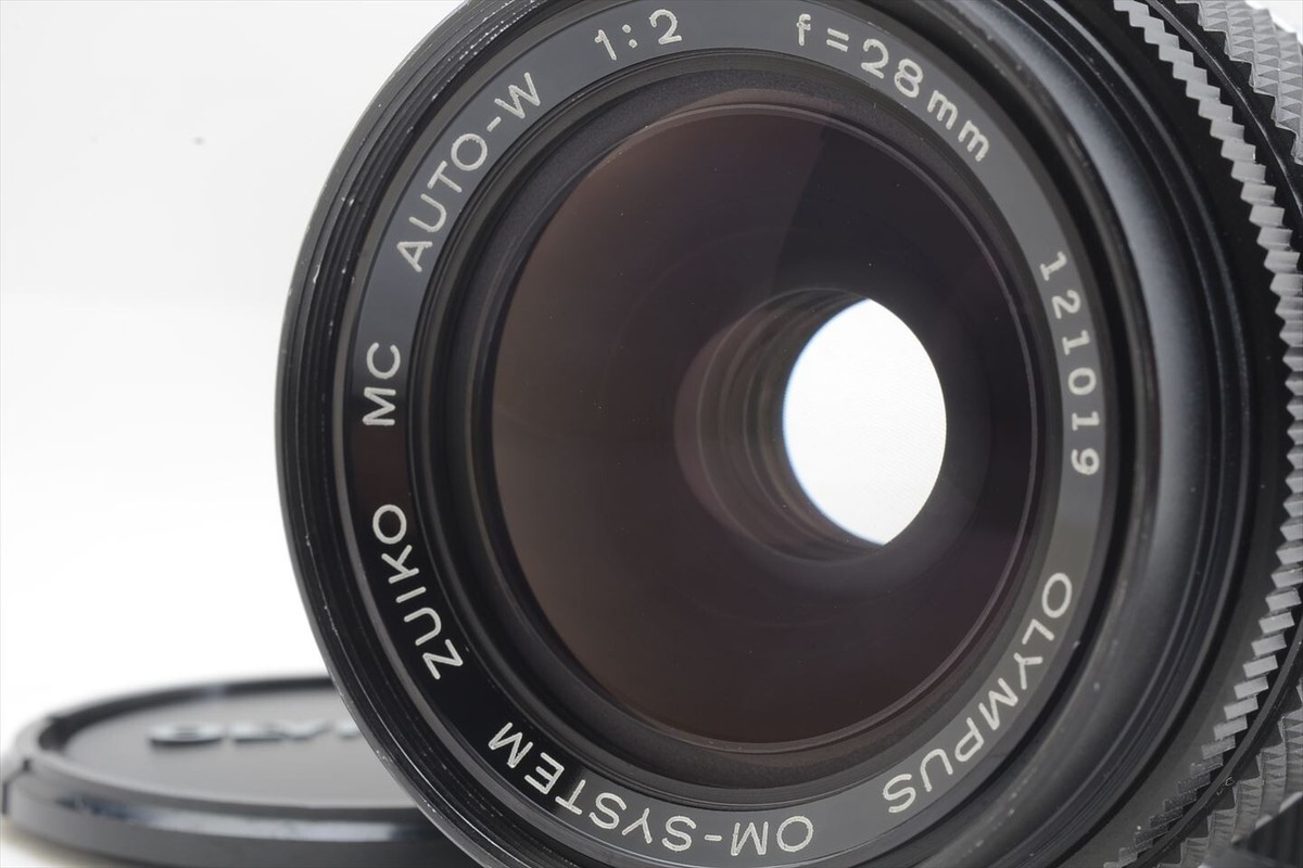 超人気新品 Mint] Near Olympus MF OM-System Auto-W F/2 28mm MC Zuiko レンズ(単焦点)