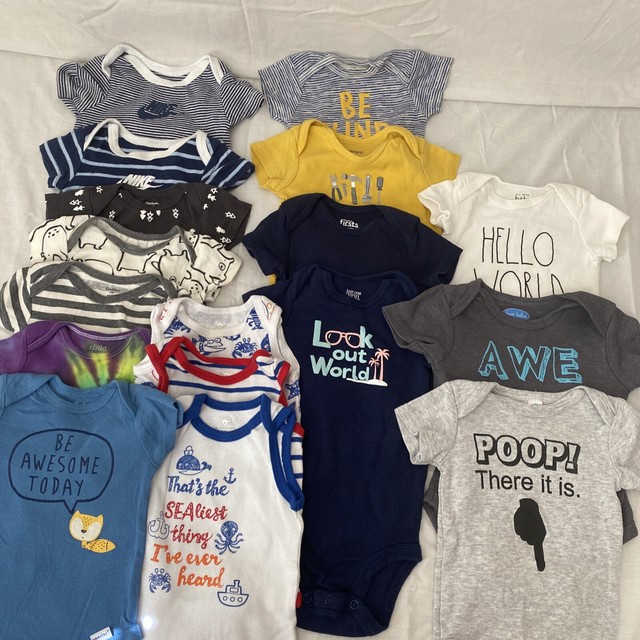 Lot of 17 Boys Clothes Nike Gerber Koalababy Carter’s& Others  3-6m & 6m Lot of 17 Boys Clothes Nike Gerber Koalababy Carter’s& Others  3-6m & 6m