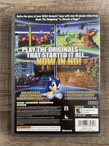 Sonic's Ultimate Genesis Collection (Xbox 360) COMPLETE - Picture 3 of 3