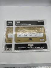 Lot of 2 Pioneer Memory Scrapbook Photo Album Book White Black Refills 12" RMB-5