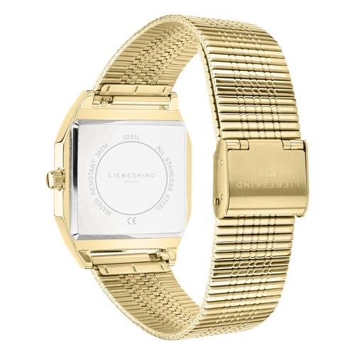 Liebeskind Berlin Women's Mesh Band Stainless Steel Wristwatch, IP Gold LT-0351-MQ NEW - Picture 4 of 6