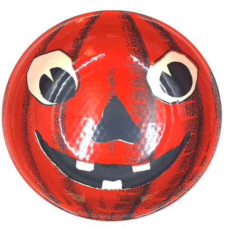 Neu mit Etikett Jack O' Lantern Kürbis Melamin Bonboniere Halloween John Derian 2020 - Bild 2 von 5