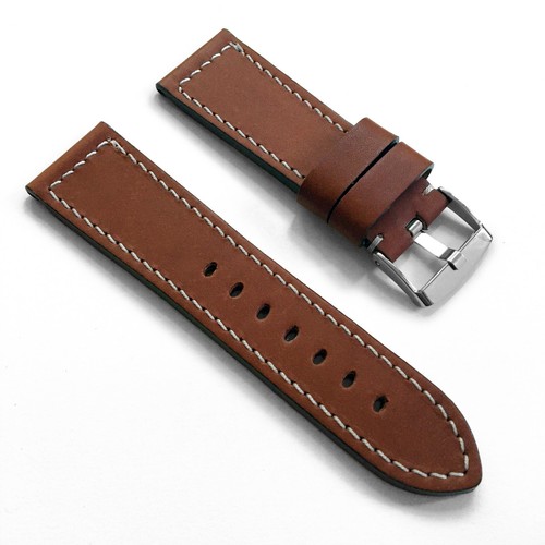 Reloj Piloto Genuino Alemán Cuero Becerro Correa de Banda - Punto de Caja 22mm 24mm - Imagen 12 de 19