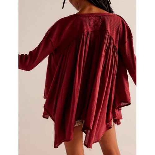 Top tunica lirico Free People XS blusa nera asimmetrica strega capricciosa nuovo con etichette - Foto 3 di 10