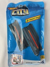 Hot Wheels City Track Pack Bundle Set Build Car - 2 Straight Track Pieces - NEW