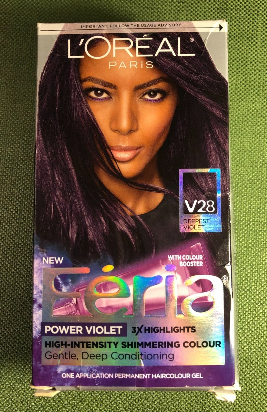 Loreal Paris Feria High Intensity Shimmering Hair Colour Gel, V28 Deepest Violet | eBay Loreal Paris Feria High Intensity Shimmering Hair Colour Gel, V28 Deepest Violet | eBay