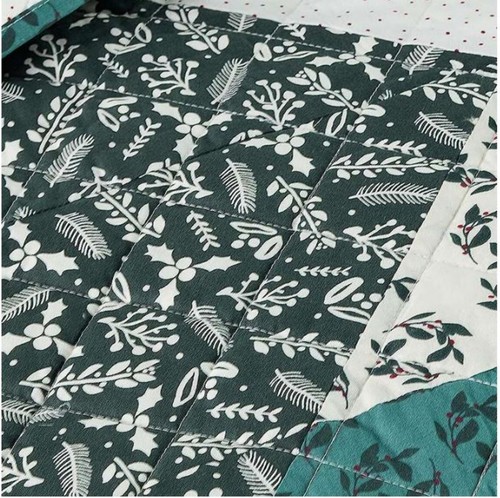 $260 St Nicholas Square Heirloom Patchwork Quilt Sham King/Cal Cotton Holiday 3P - Picture 8 of 24
