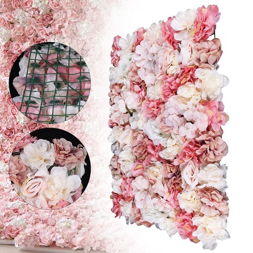 6-Stück Künstliche Rosenwand Blumenwand Hochzeit Deko Kunstblumen Wand 60*40cm - Bild 6 von 15