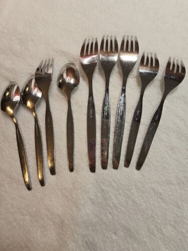 Oneida Community Posate Inox 35 Pezzi Argenteria Casuale Forchette Cucchiai Coltelli - Foto 18 di 24