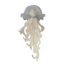 Fantasy Silver Jellyfish Hair ClipAcetate Claw ClipsHair Clips for Women