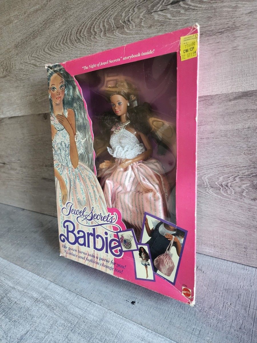 Vintage Barbie Jewel Secrets Doll African American Mattel 1986 No