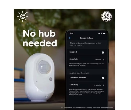 GE White Screw-in Motion Sensor Smart Motion Sensor Programmable - Picture 4 of 7