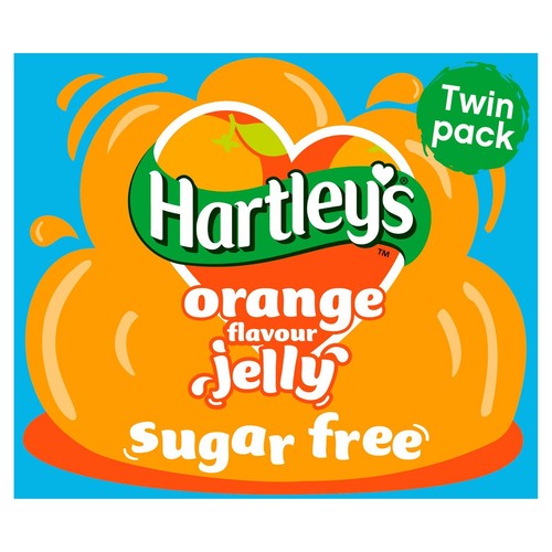 HARTLEYS SUGAR FREE JELLY 23g TWIN PACK SACHETS Raspberry Lime Orange Strawberry - Picture 19 of 35