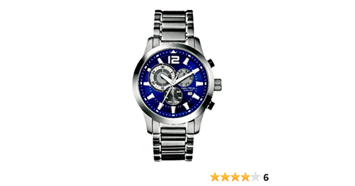 Reloj de pulsera Nautica N17548G NCS 600 cronógrafo esfera azul acero - Imagen 2 de 3