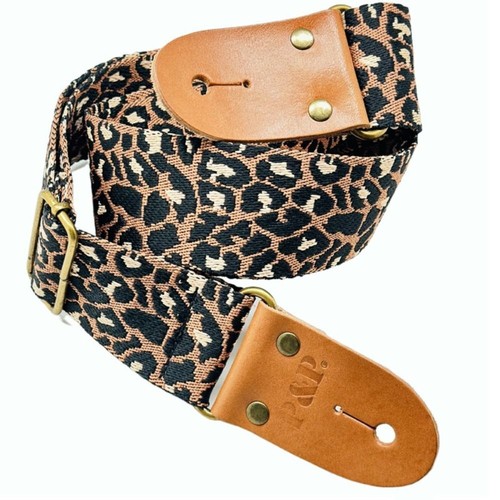 Leopard Print Acoustic Guitar Belt Guitar Shoulder Strap Music Hobby - Picture 13 of 18