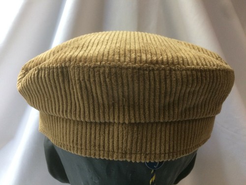 Cord Mariner Cap 100% Fawn Cotton. Same pattern as worn by John Lennon S,M,L& XL - Picture 8 of 12