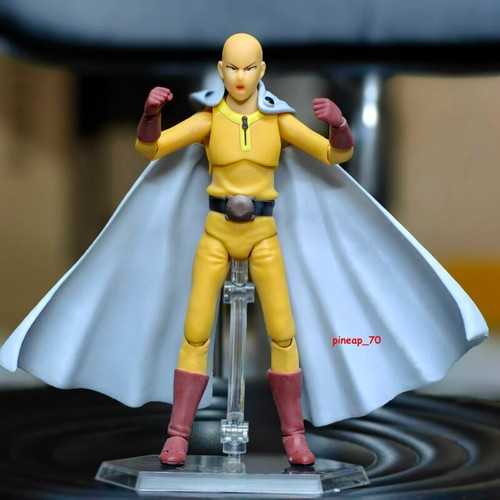 Anime Saitama Action Figure Statue Model Ornament Decoration Gifts Yellow 16cm - Picture 2 of 8