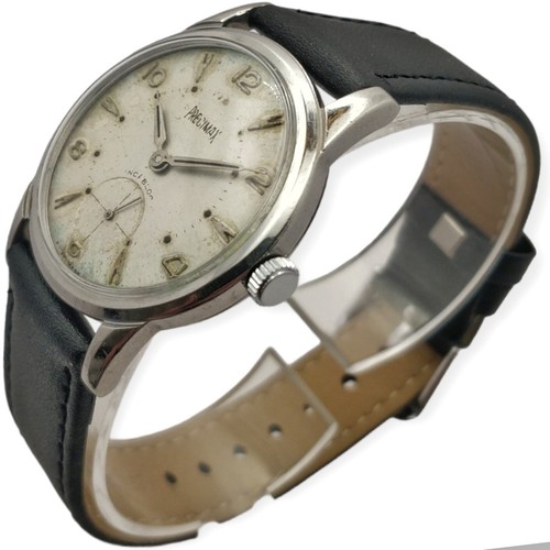 Precimax 34mm 1950s Cal AS 1130 Col de cygne LEBROCANTHEURE MONTRE VINTAGE WATCH - Afbeelding 1 van 7