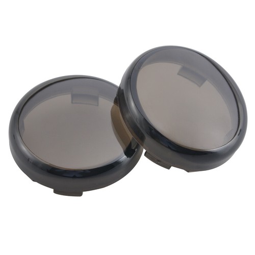 4PCS Smoke Turn Signal Light Lens Cover Cap For Harley Sportster Street Glide - Picture 10 of 12