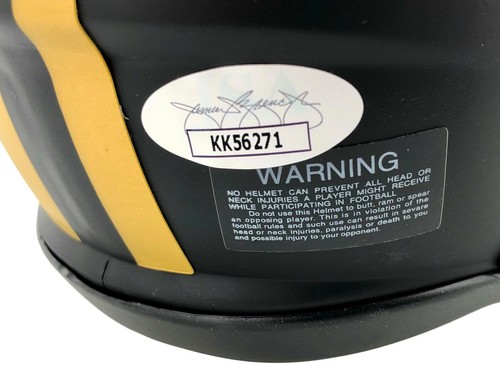 Mini Casco Negro Eclipse Firmado Richard Sherman San Francisco 49ers Eclipse JSA Certificado de Autenticidad - Imagen 3 de 4