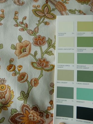 Sanderson Pair Curtains Lined Mignon Arts & Crafts Floral Huge 80"D 93"W Vintage - Picture 19 of 23