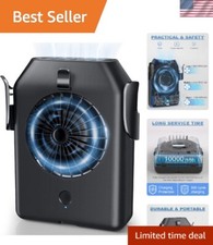 Fashionable Mini Waist Fan - Quiet 3-Speed Cooling with USB Rechargeable Power