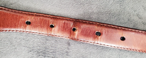 Onyx by Brighton Men's Leather Golf Belt Size 38 Vintage - Picture 10 of 11