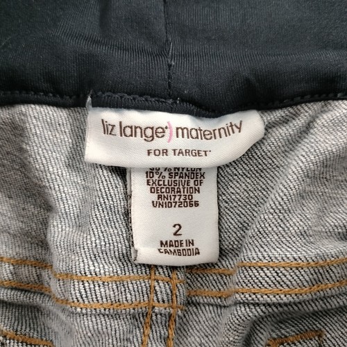 Liz Lange Maternity Blue Bootcut Denim Jeans Womens Size 2 - Picture 5 of 7