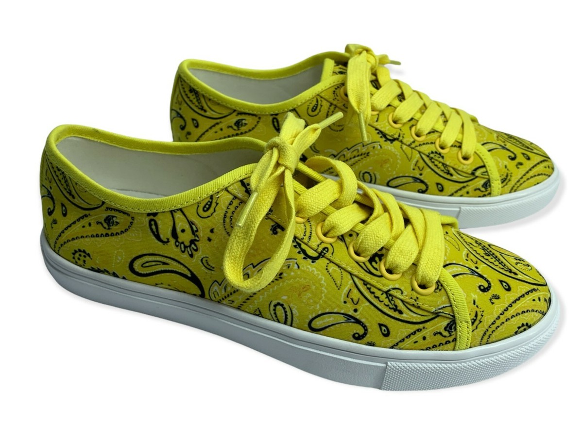 Womens ABOUND Yellow Bandana Print Casual Shoes Size US Sneakers - Main Image