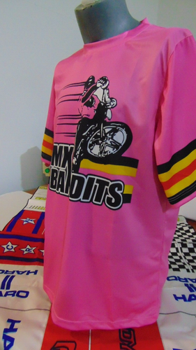 BMX BANDITS OLD SCHOOL BIKE JERSEY BMX JERSEY FREESTYLE SHIRT XL PINK KIDMAN - Picture 5 of 5